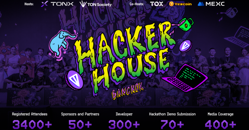 TON Hacker House Bangkok Draws 300+ Global Developers and 70+ Demo Submissions, Highlight the TON Ecosystem at Devcon Thailand, Powered by TONX